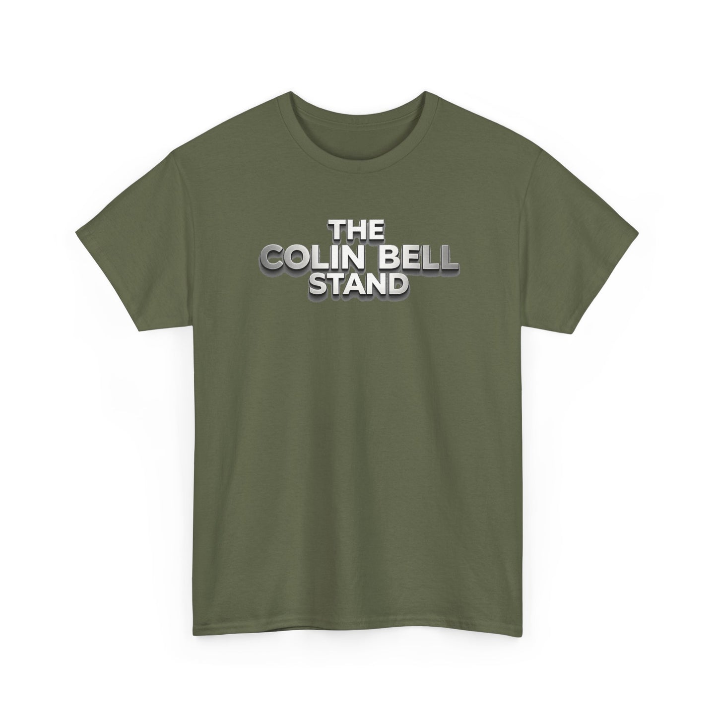 T-Shirt — “The Colin Bell Stand” Retro Chrome Text Tee