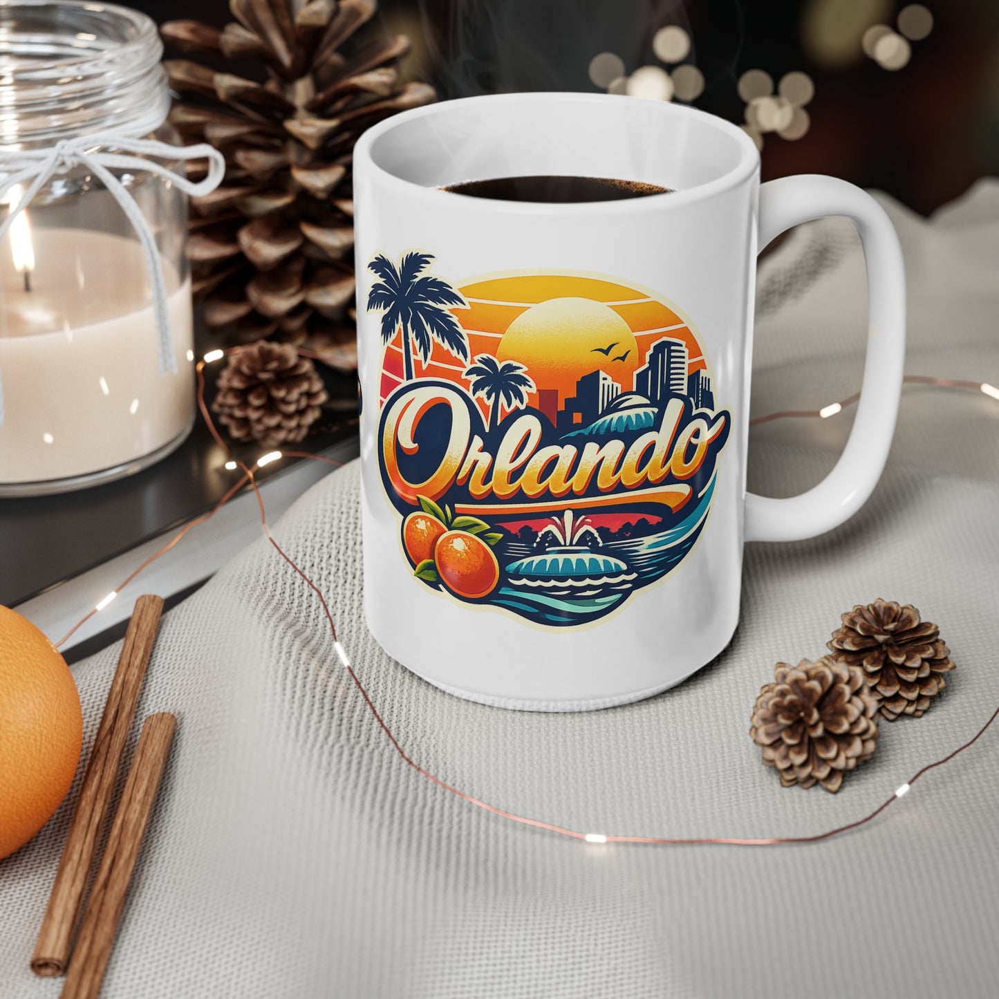 Orlando Tropical Sunset Coffee Mug — Ceramic 11oz & 15oz