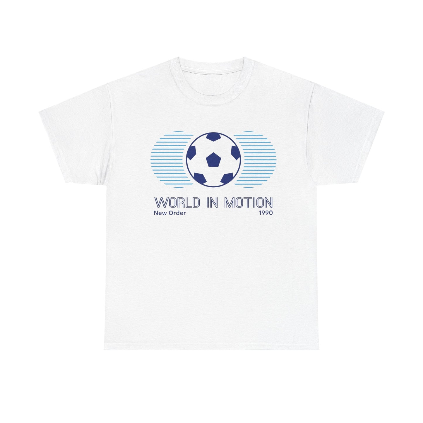 Soccer 'World in Motion' T‑Shirt — Retro Football Graphic Tee