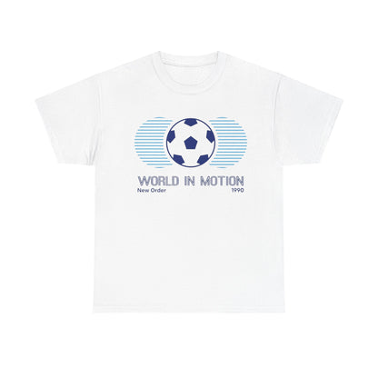 Soccer 'World in Motion' T‑Shirt — Retro Football Graphic Tee