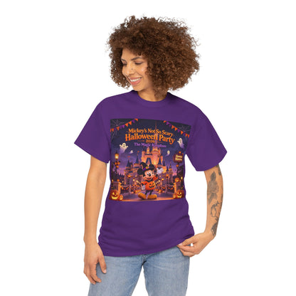 Halloween Mickey T-Shirt — "Not So Scary Halloween Party" Castle Graphic Tee