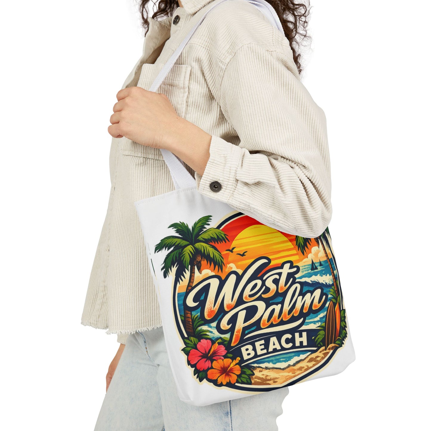 West Palm Beach Vintage Sunset Tote
