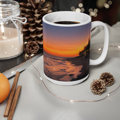 Barbados Sunset Ocean Ceramic Mug — 11oz & 15oz Coffee Cup