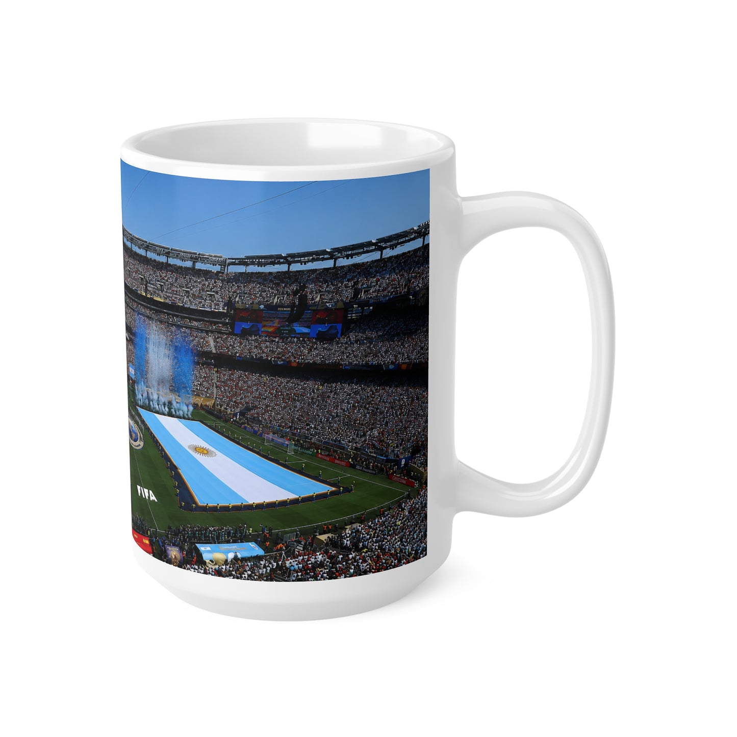 World Cup Final 2026 Stadium Ceramic Mug — National Flag Kickoff Design (11oz & 15oz)