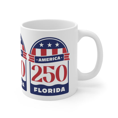 Florida 250 America Ceramic Coffee Mug — Patriotic Racing Number 11oz/15oz