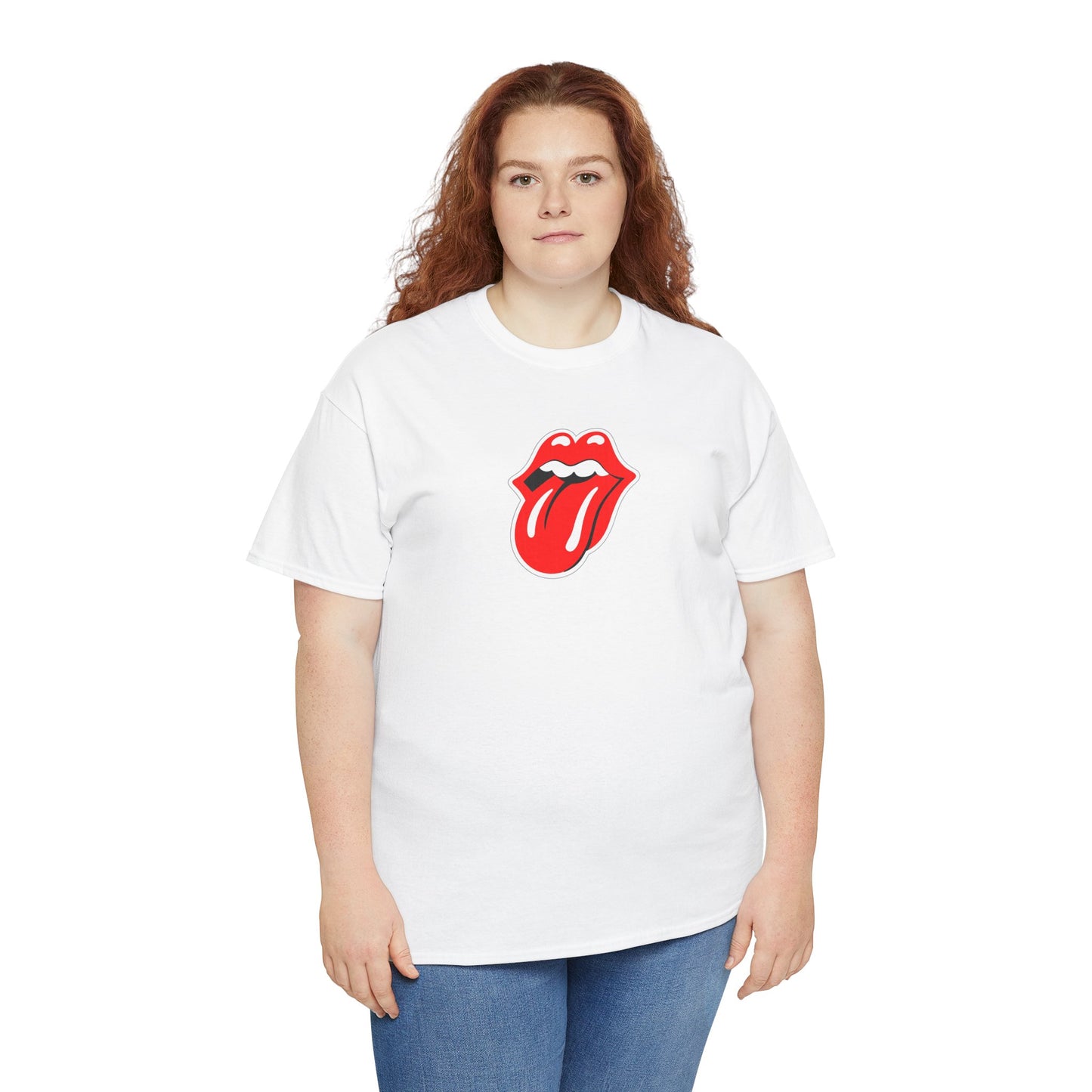 Rock Retro Red Tongue and Lips Graphic Tee