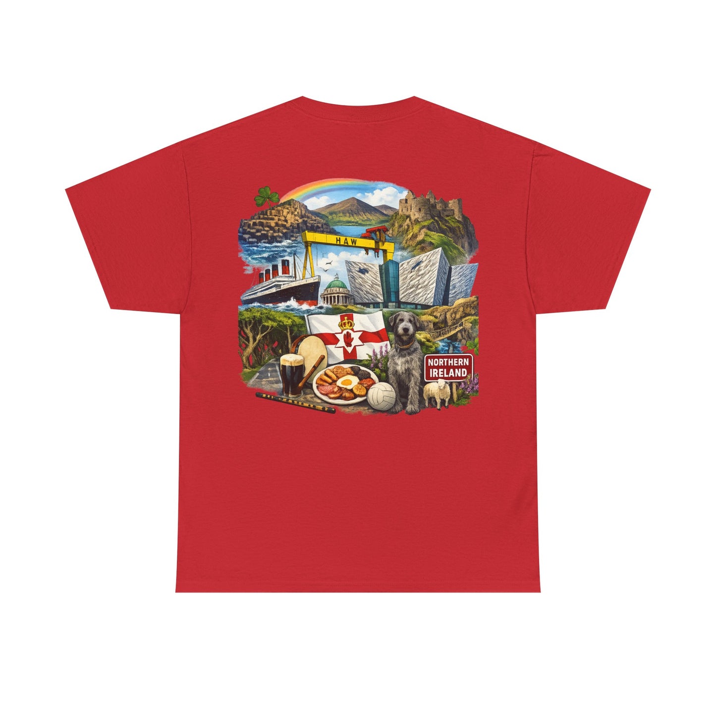 Northern Ireland Collage Tee — "Make Northern Ireland Great Again" Graphic T-Shirt