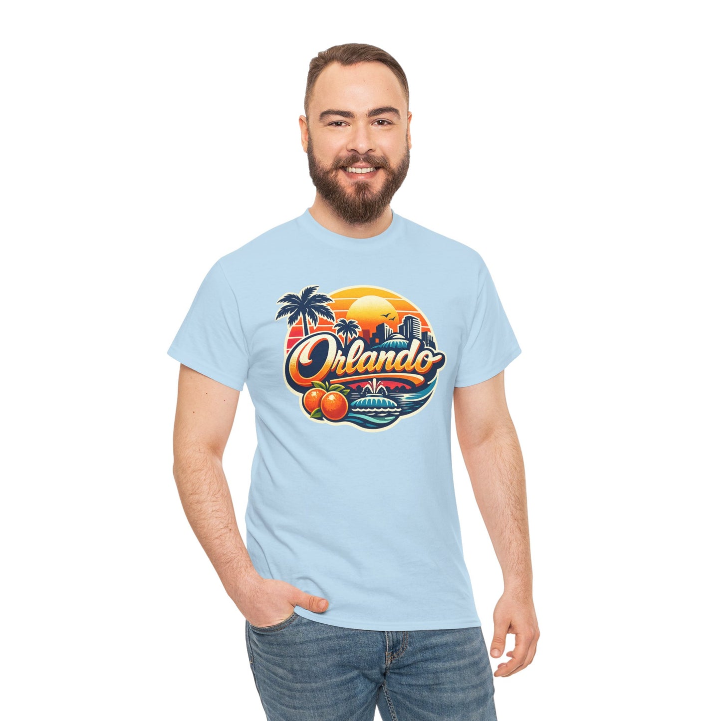 Orlando Retro Sunset T-Shirt — Vintage Florida Vacation Tee