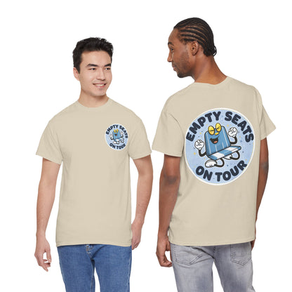 Manchester City T-Shirt — 'Empty Blue Seats On Tour' Retro Skate Graphic Tee