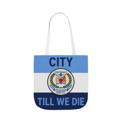 City Till We Die Canvas Tote Bag — Football Fan Flag Tote