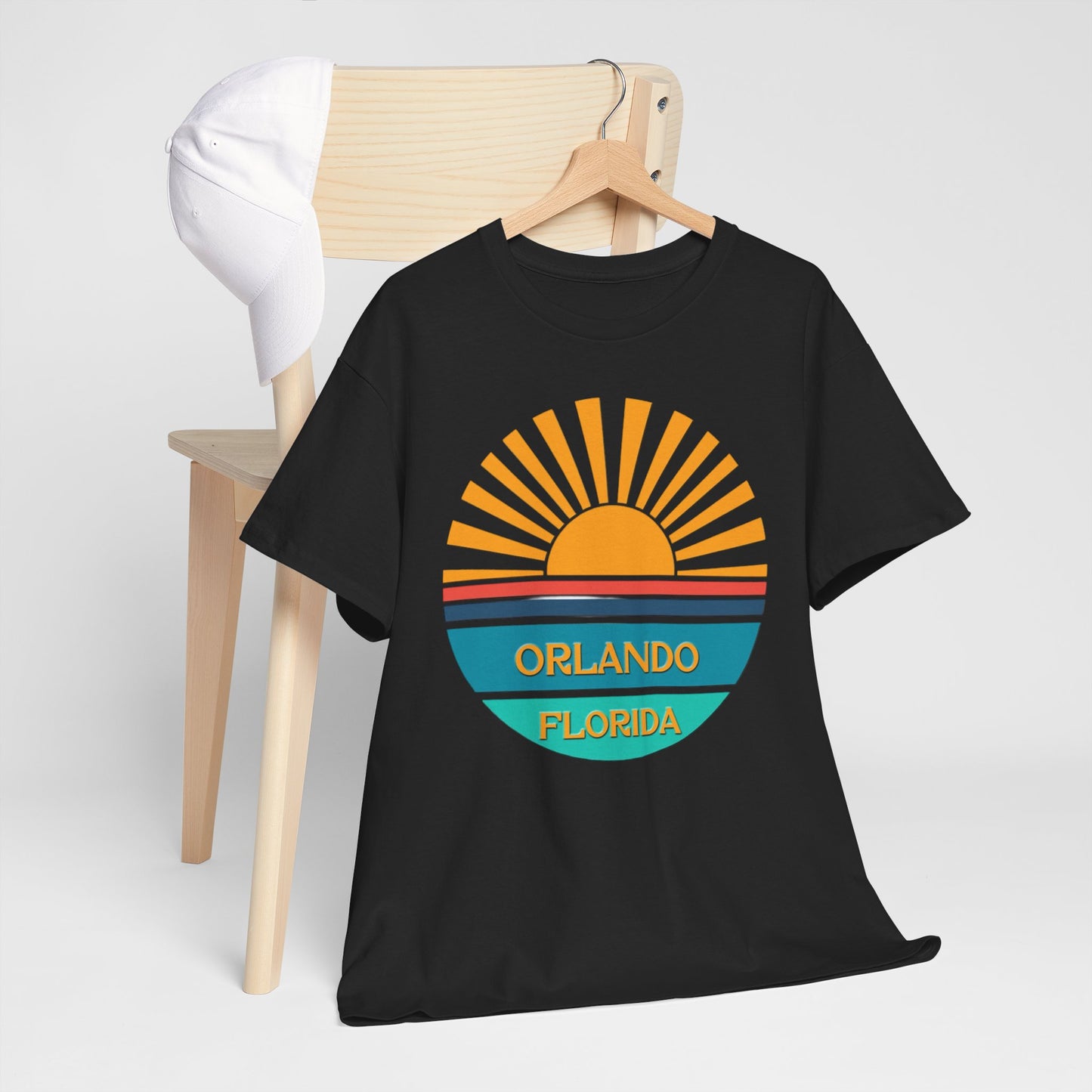 Orlando Florida Sunset T-Shirt – Retro Sunburst Vacation Tee