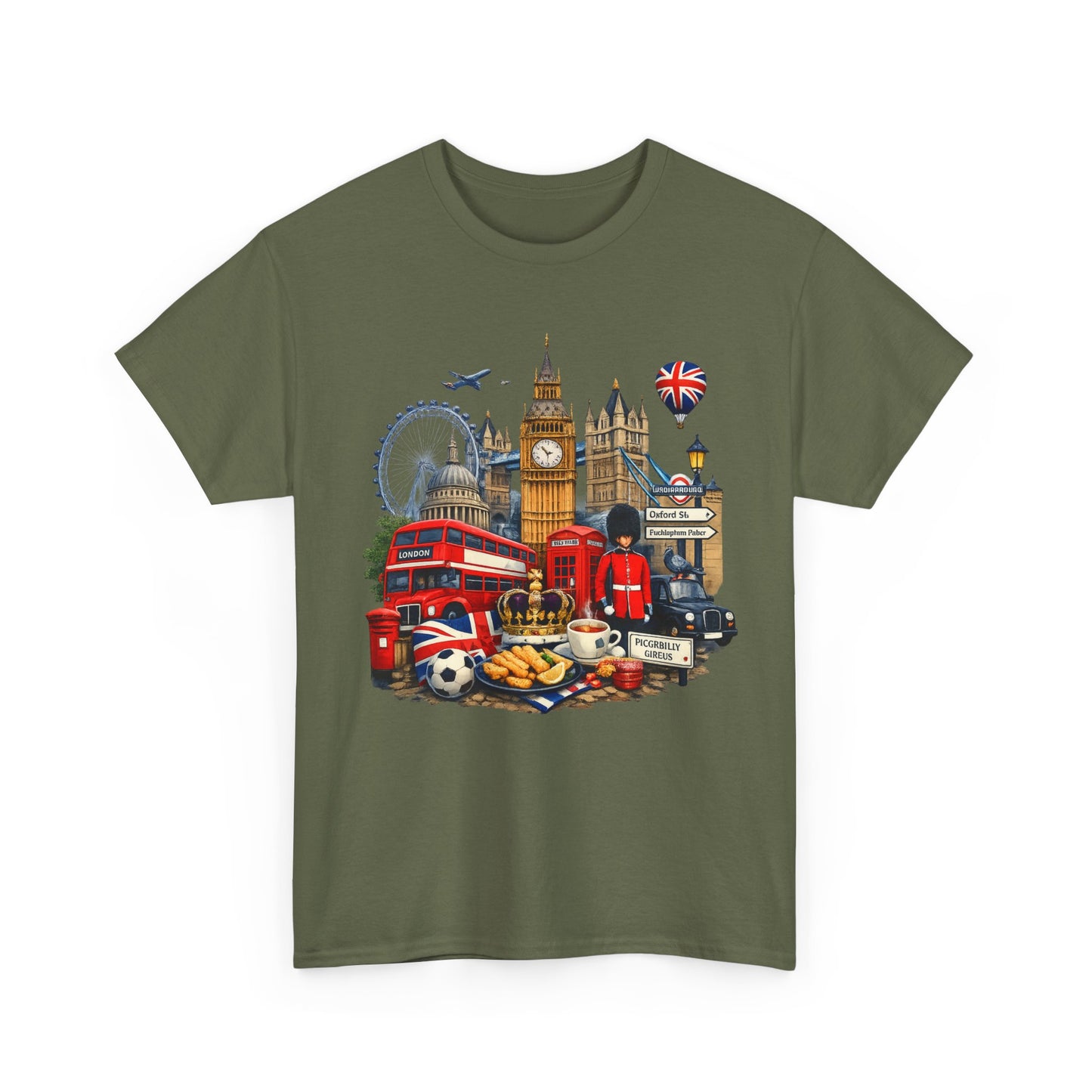London Landmarks T‑Shirt — British Icons Collage Tee
