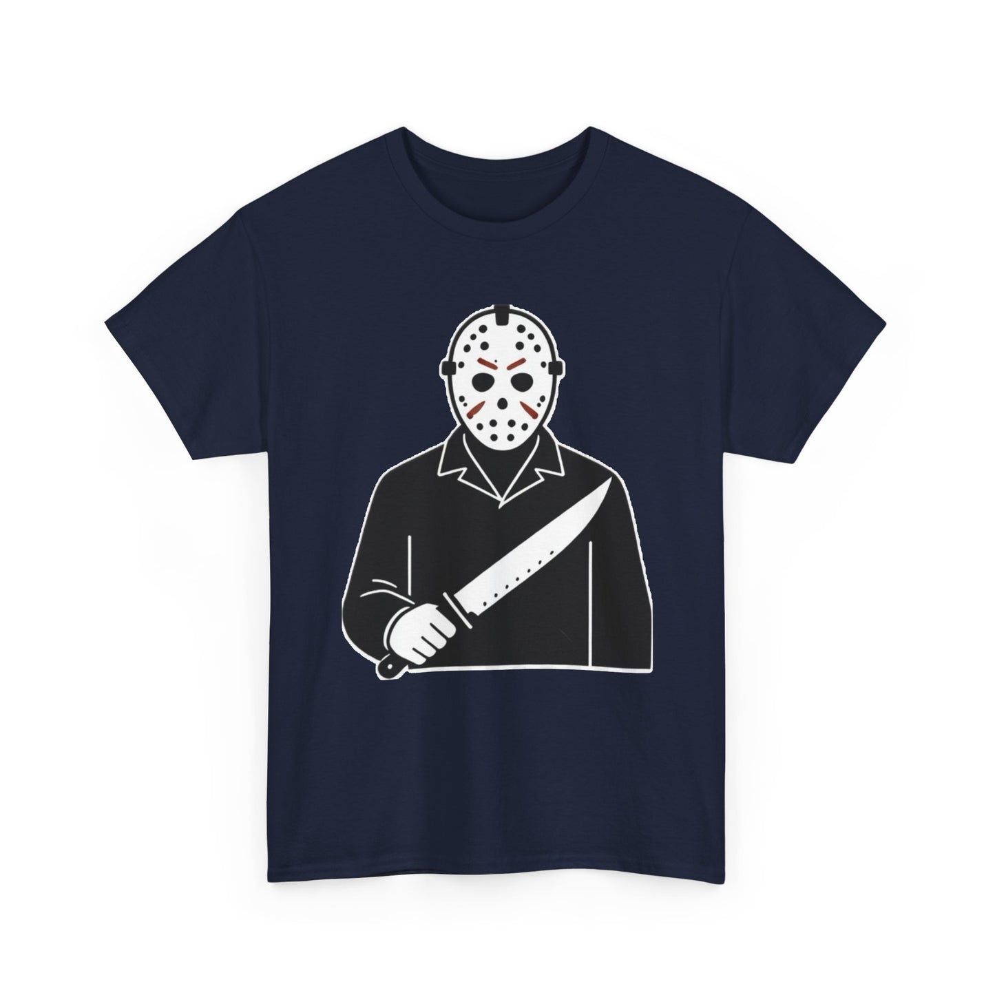 Hockey Mask Killer Tee — Retro Jason Voorhees Horror T-Shirt