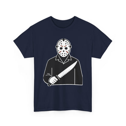 Hockey Mask Killer Tee — Retro Jason Voorhees Horror T-Shirt