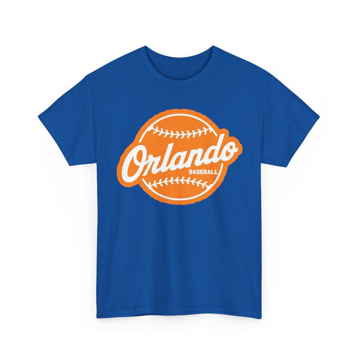Orlando Baseball Tee — Vintage Orange Baseball Logo T‑Shirt