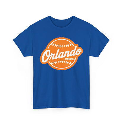 Orlando Baseball Tee — Vintage Orange Baseball Logo T‑Shirt