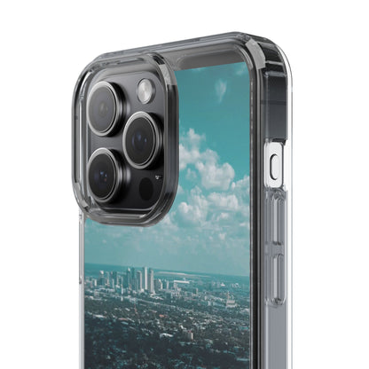 Tampa Bay Raymond James Stadium Clear Phone Case — Aerial City Stadium Design