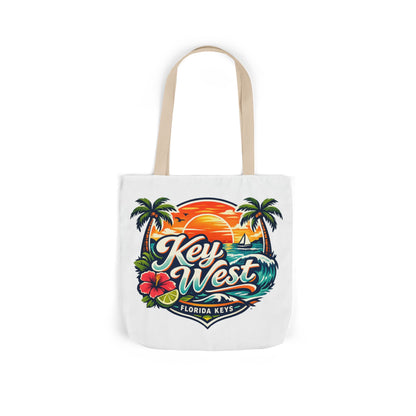Key West Sunset Canvas Tote