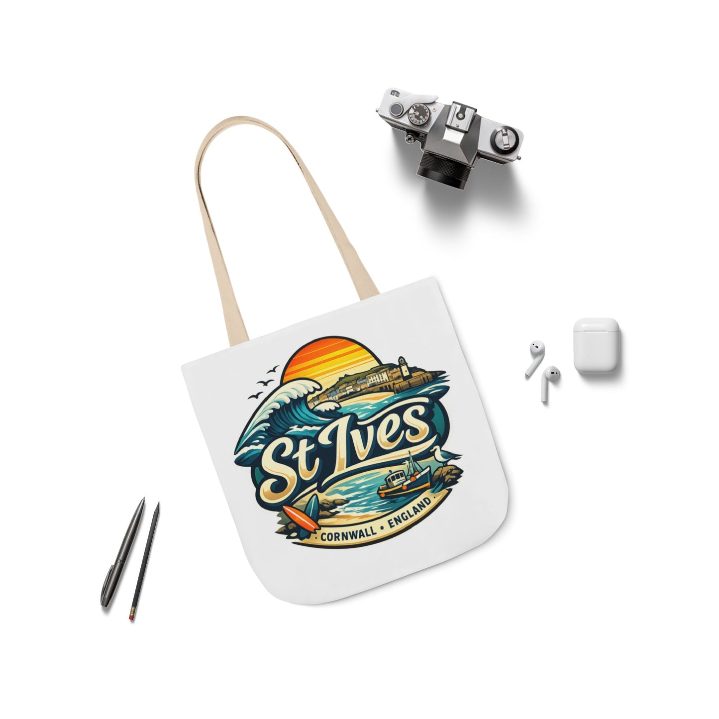 St Ives Cornwall Sunset Tote Bag