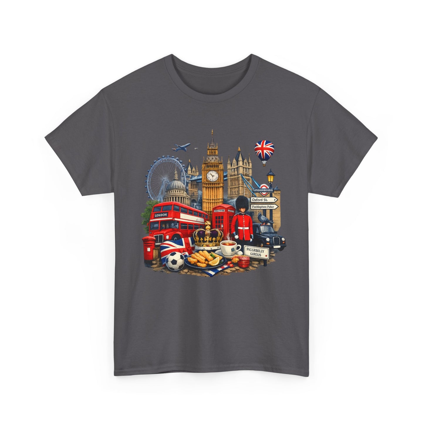 London Landmarks T‑Shirt — British Icons Collage Tee