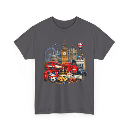 London Landmarks T‑Shirt — British Icons Collage Tee