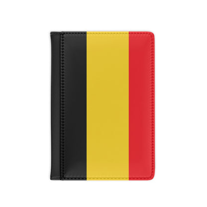 Belgium Flag Passport Cover — Travel Document Holder for Belgian Pride