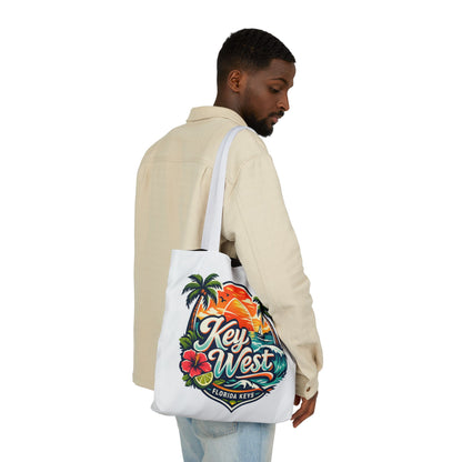 Key West Sunset Canvas Tote