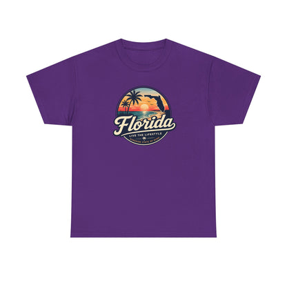 Florida Sunset Tee — Vintage Palm Beach Graphic T-Shirt