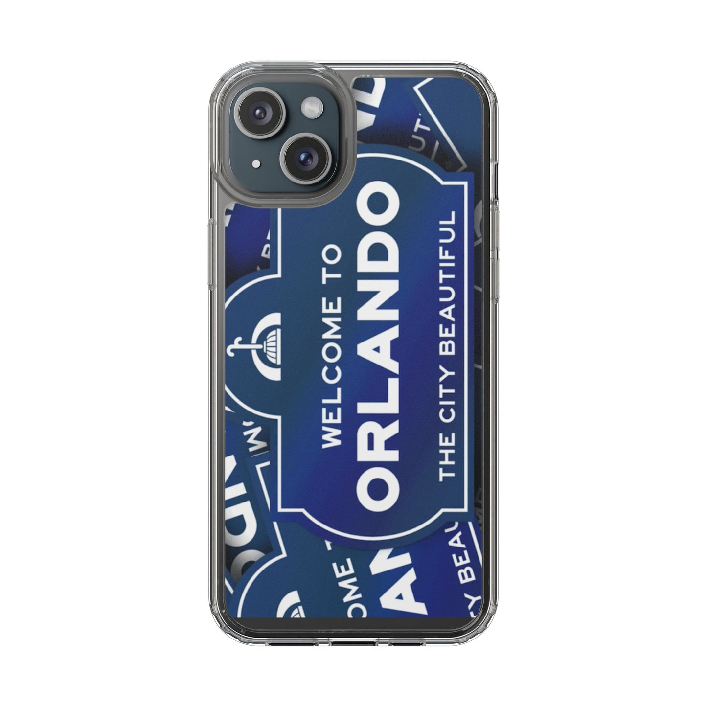 Orlando Clear Phone Case — "Welcome to Orlando" City Sign Design