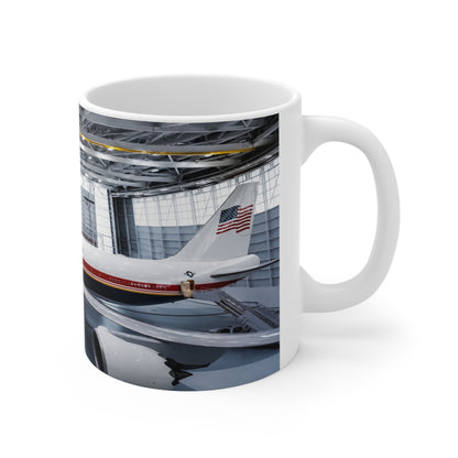 New Air Force One Coffee Mug — USA Flag Air Force One Ceramic Cup (11oz/15oz)