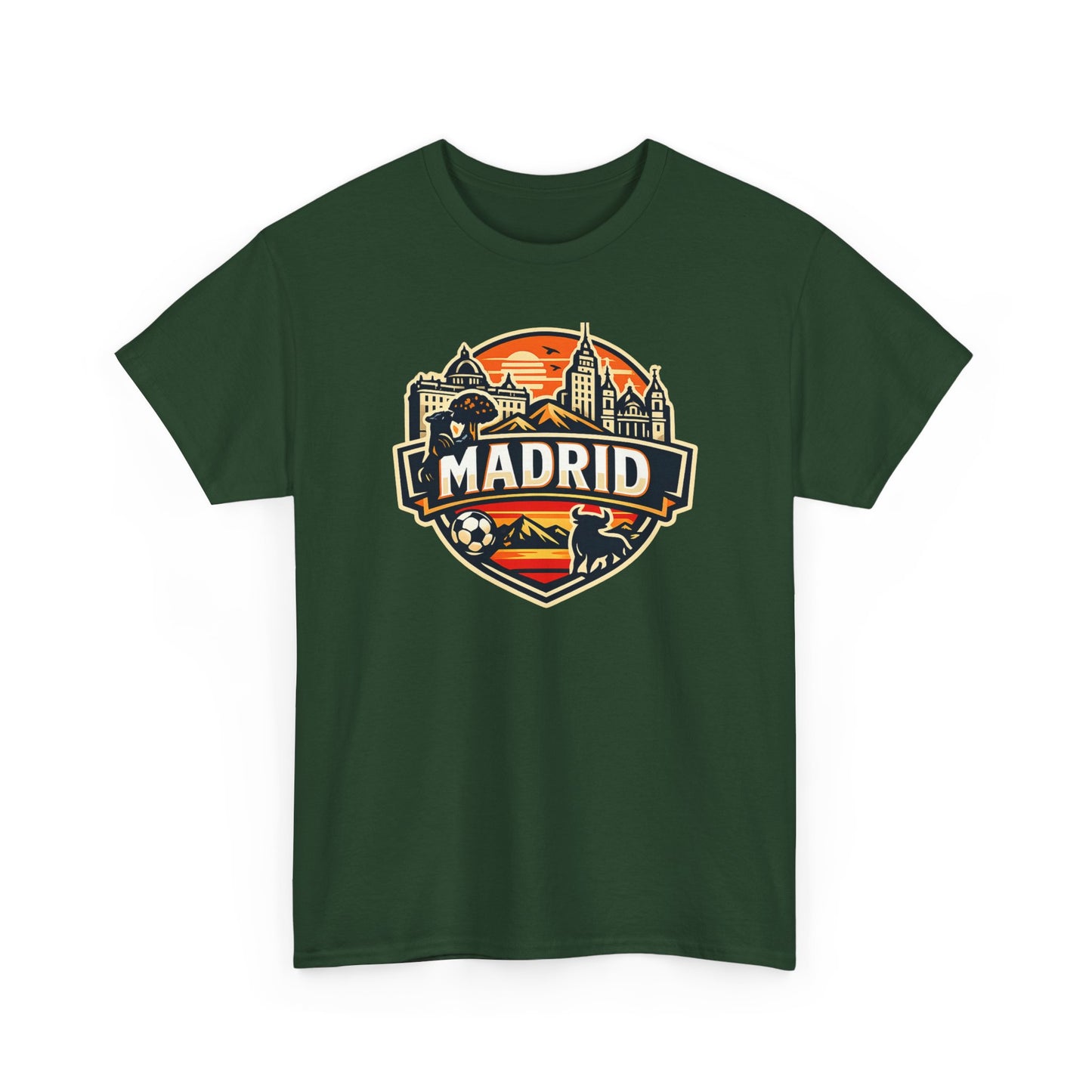 Madrid Skyline Soccer Crest T-Shirt