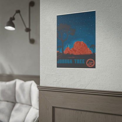 Joshua Tree Night Sky Poster - Rolled Art Print
