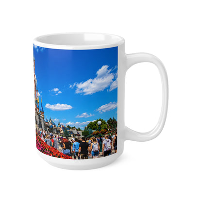 Disneyland Paris Fairytale Castle Photo Coffee Mug — Scenic Theme Park Castle 11oz/15oz