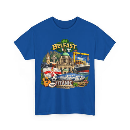 Belfast Collage T-Shirt – Titanic & City Landmarks Souvenir Tee