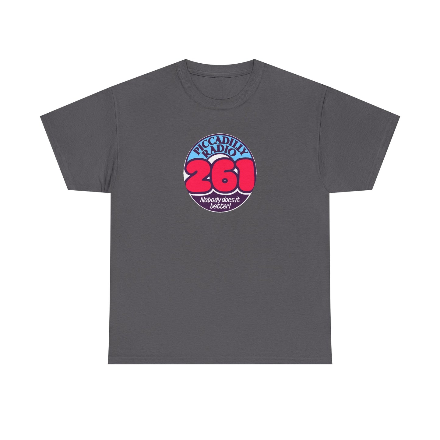 Piccadilly Radio '261' Logo T‑Shirt — Vintage Unofficial Radio Station Graphic Tee