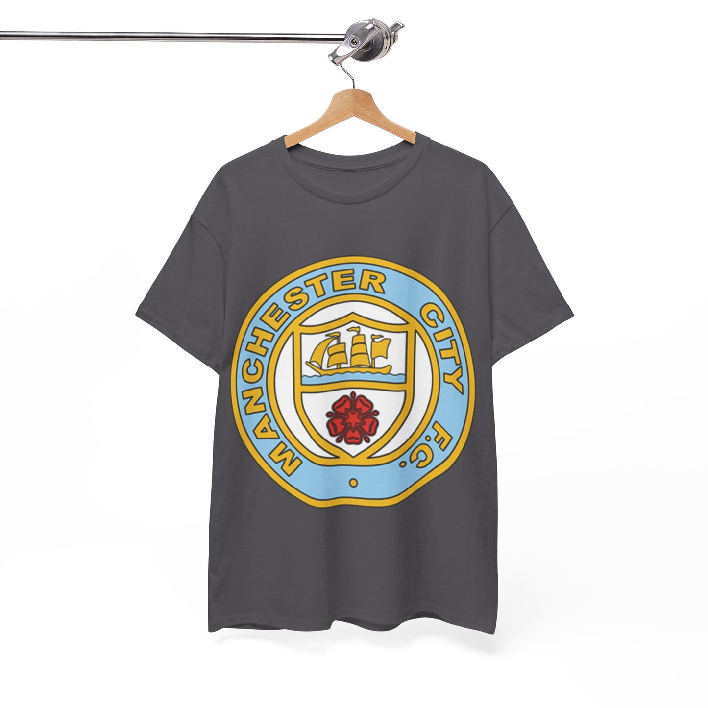Manchester City FC Retro Crest T-Shirt – Retro Football Fan Tee
