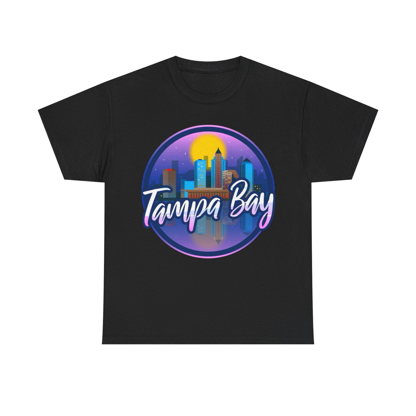 Tampa Bay Skyline T-Shirt — Retro Sunset Cityscape Tee