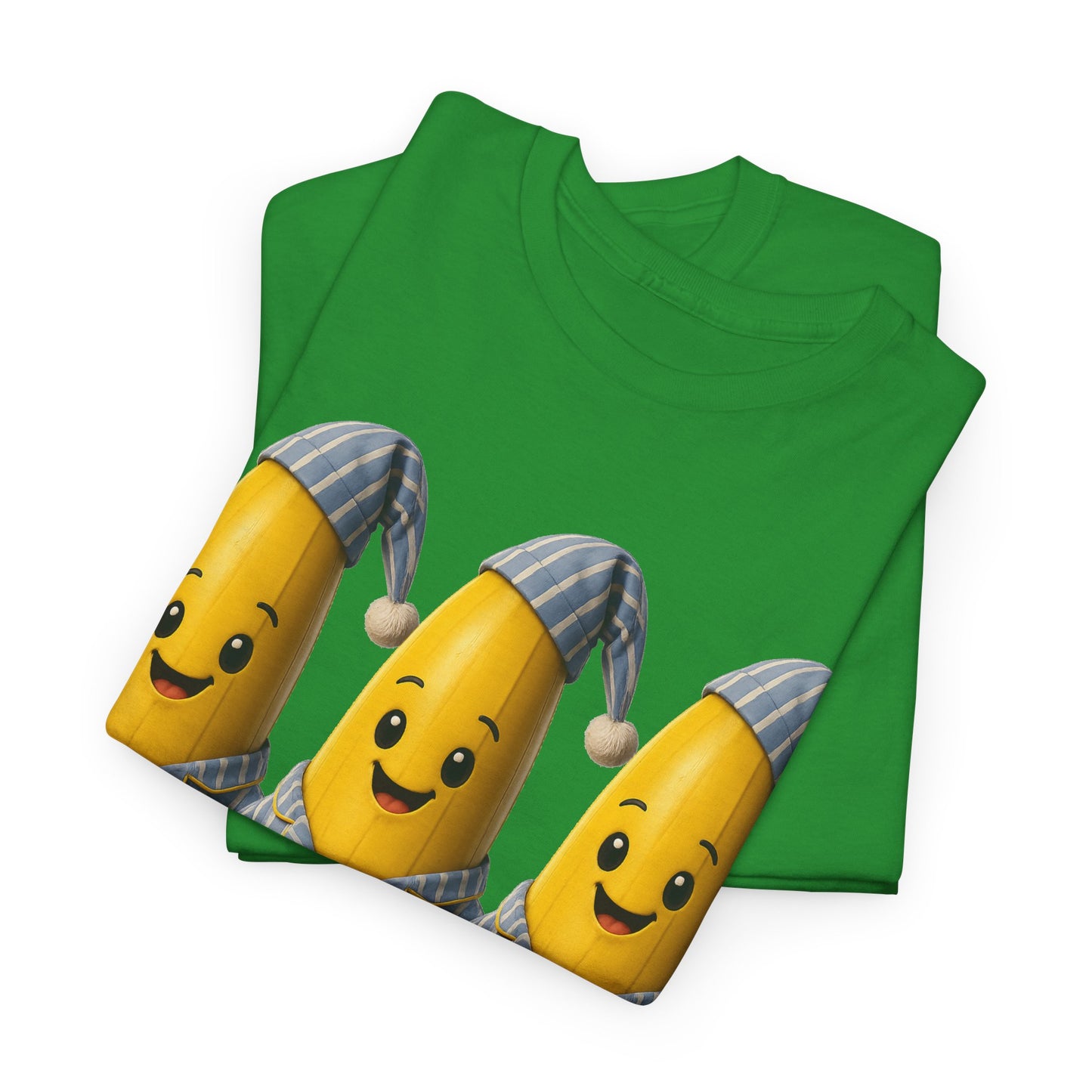 Bananas in Pyjamas – Three Smiling Bananas in Striped Pajamas Graphic T-Shirt