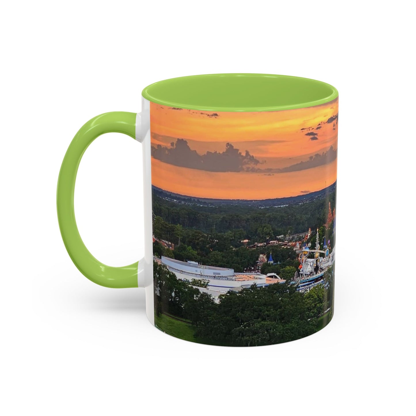 Disney Magic Kingdom Castle Sunset Coffee Mug (Accent, 11/15oz)