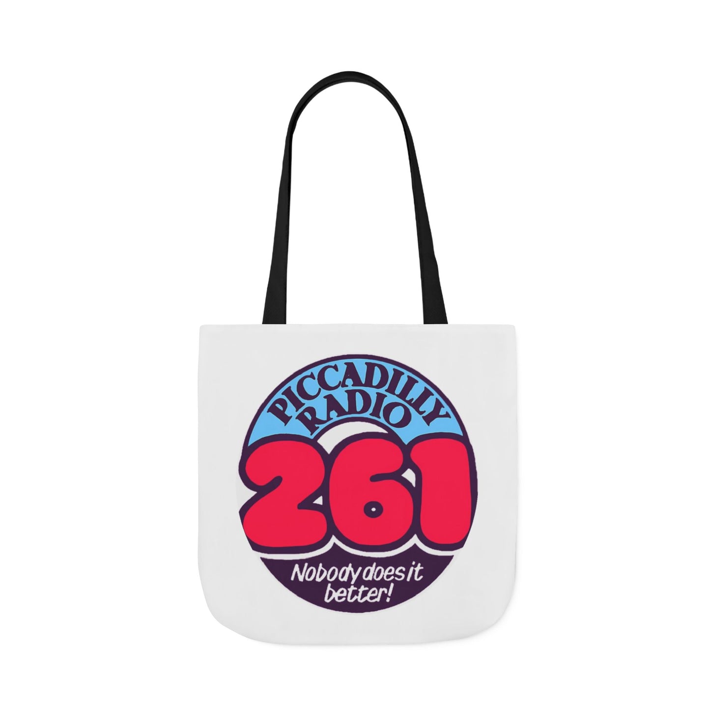 Tote Bag — Retro 'Piccadilly Radio 261' Vintage Logo Canvas Tote