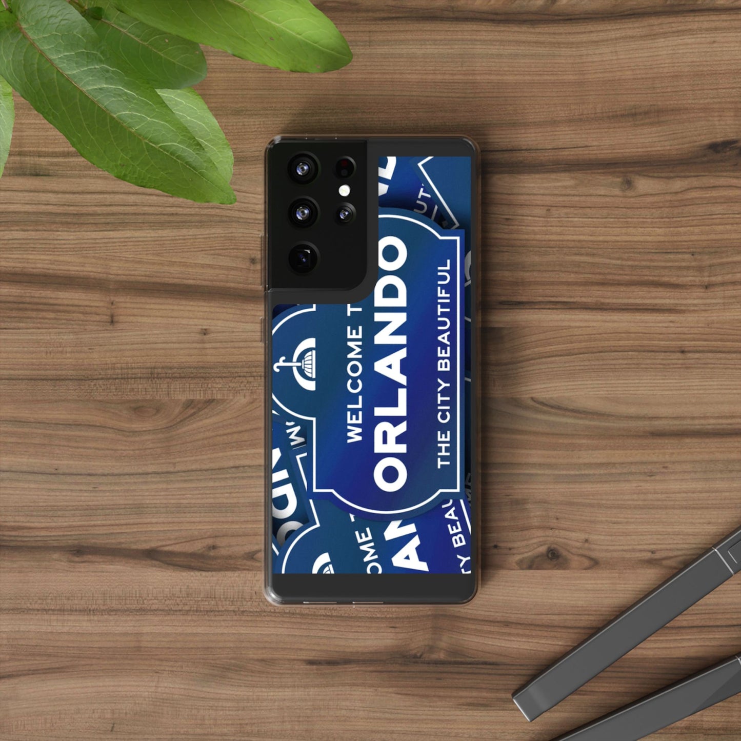 Orlando Clear Phone Case — "Welcome to Orlando" City Sign Design
