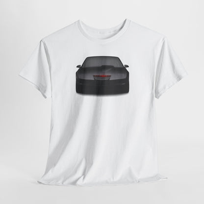 KITT-Inspired Retro Sports Car Tee — Front View Knight Rider Car Graphic Shirt