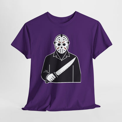 Hockey Mask Killer Tee — Retro Jason Voorhees Horror T-Shirt