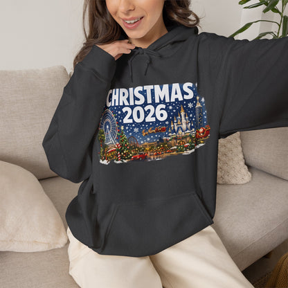 Christmas 2026 Holiday Hoodie — Festive Winter Village Sweatshirt
