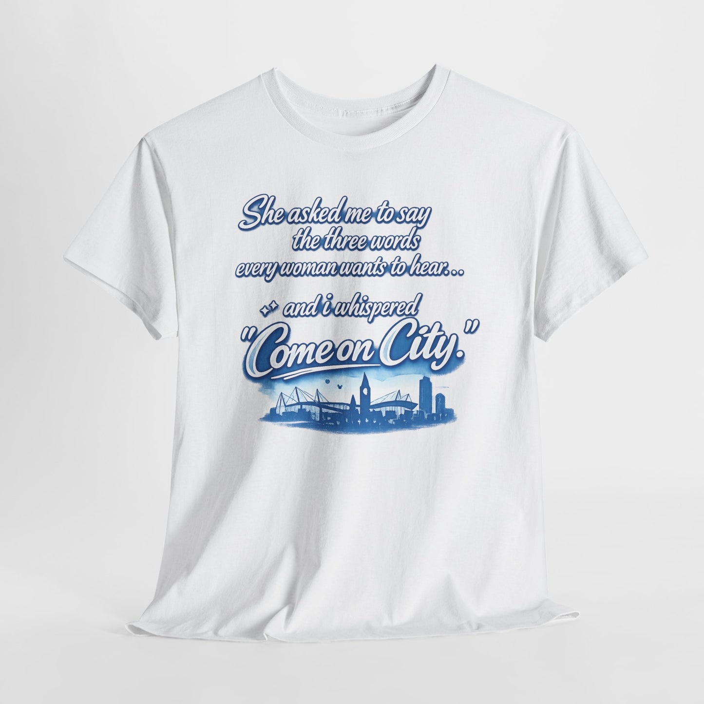 Come on City Skyline Tee — Retro Script Urban Pride T‑Shirt