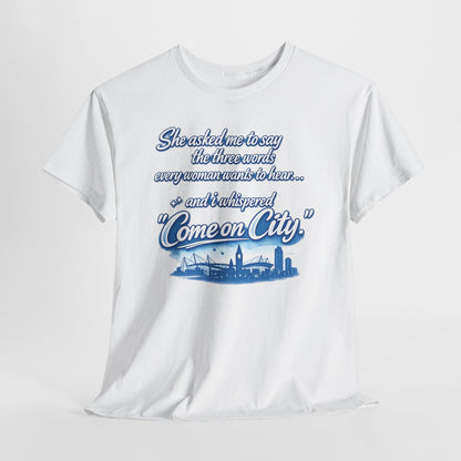 Come on City Skyline Tee — Retro Script Urban Pride T‑Shirt