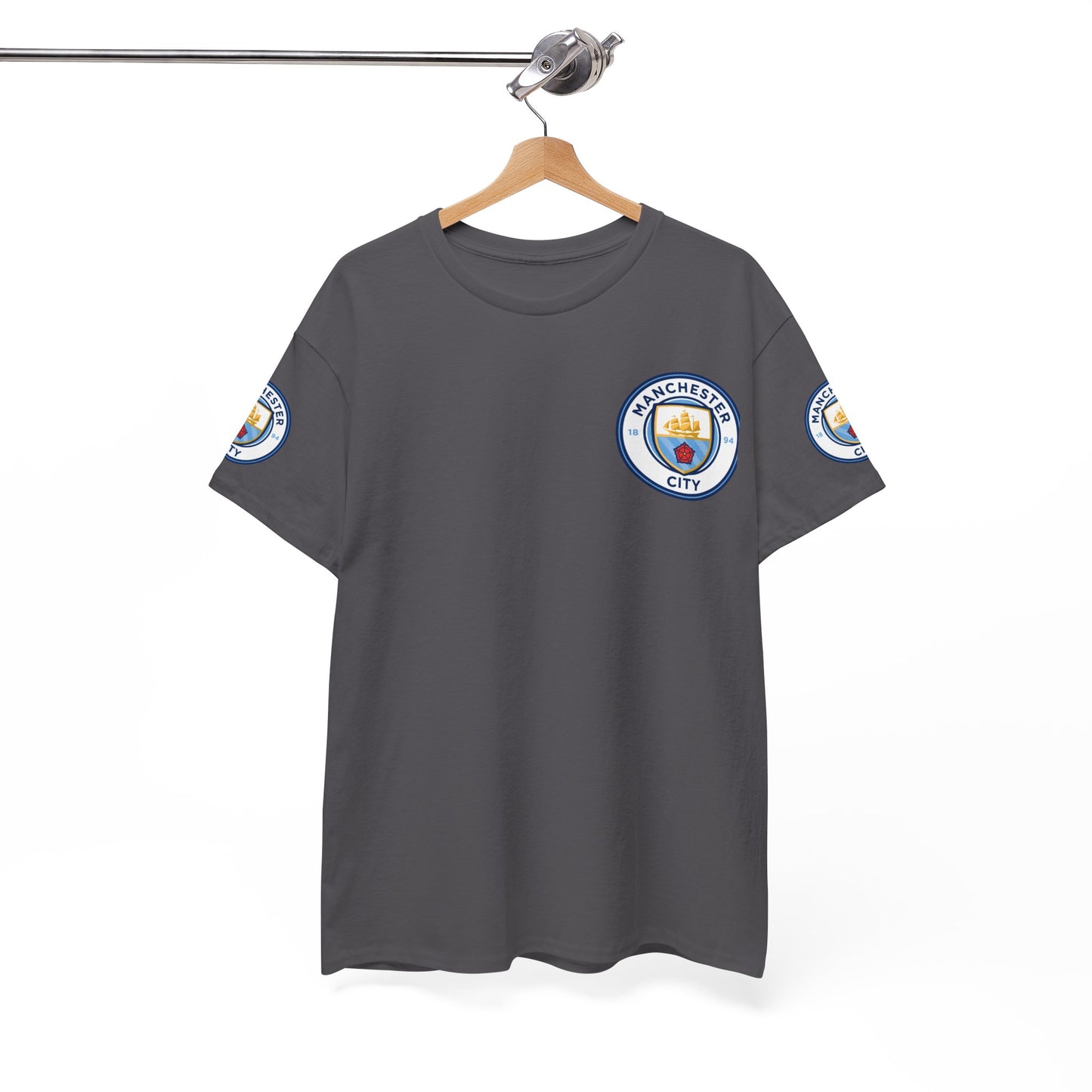 Manchester City Crest T-Shirt — Football Club Logo Tee