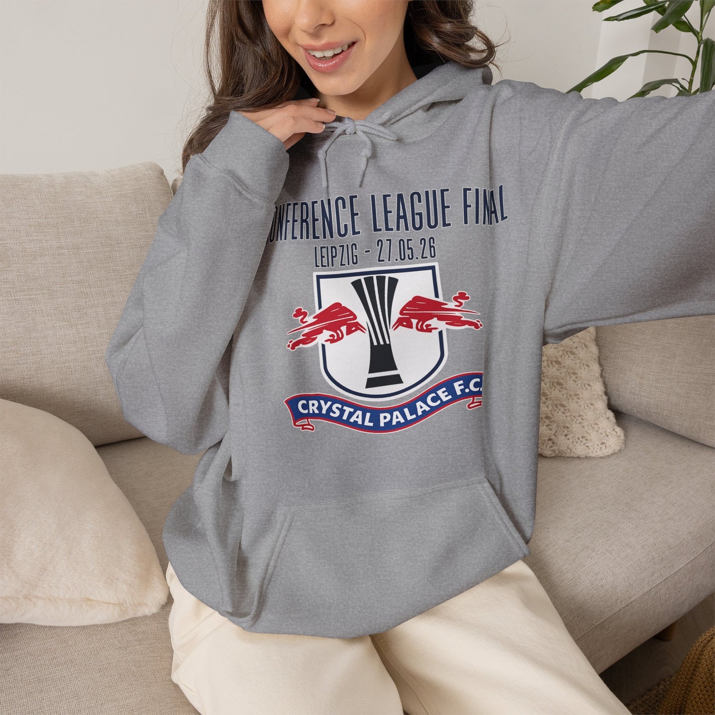 Crystal Palace FC Conference League Final Hoodie — 'Conference League Final' Logo Pullover