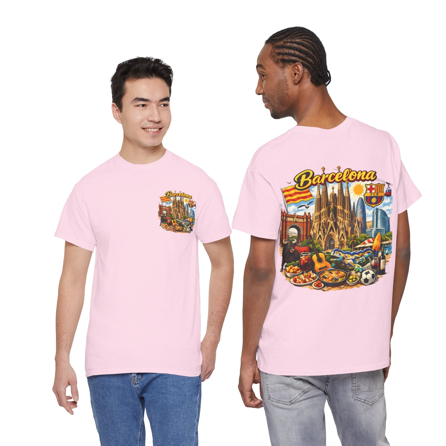 Barcelona Souvenir T‑Shirt — Vintage City Collage Tee