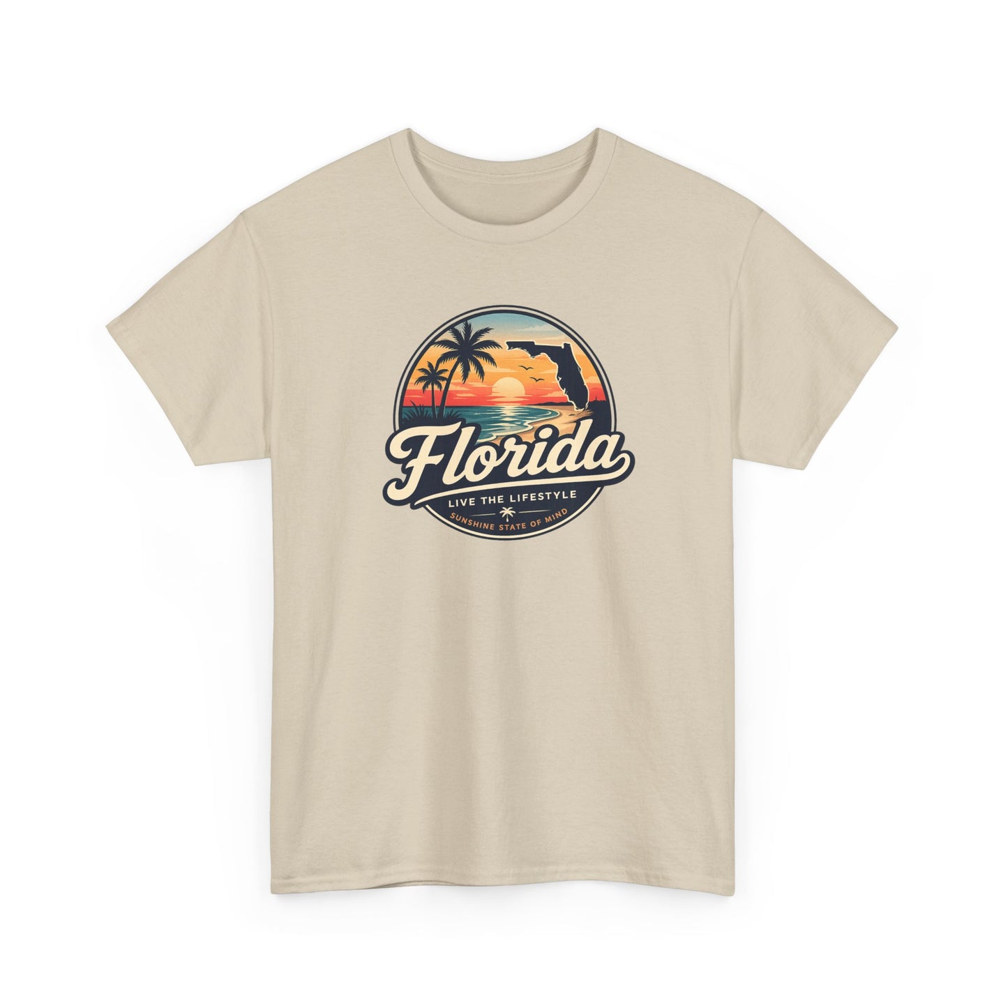 Florida Sunset Tee — Vintage Palm Beach Graphic T-Shirt